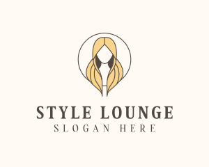 Blonde Hair Woman logo design