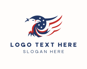 American - American Eagle Wings logo design