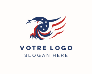 Veteran - American Eagle Wings logo design