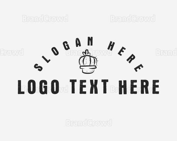 Cactus Succulent Plant Logo