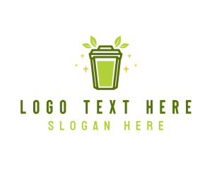 Eco - Housekeeping Trash Bin logo design