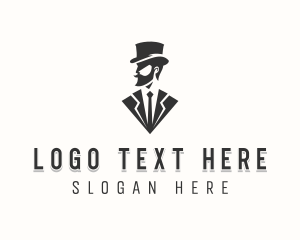 Suit - Gentleman Tailoring Fashion logo design