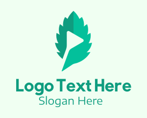 Digital Media - Green Leaf Media logo design