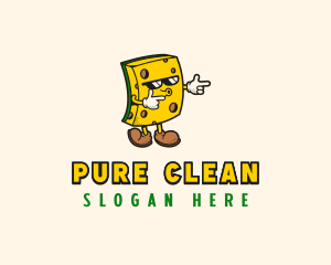 Cleaning Sponge Housekeeping logo design