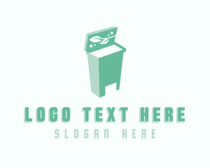 Trash Collection - Garbage Bin Waste Disposal logo design