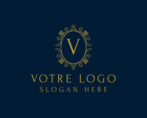 Luxe - Royal Floral Fashion Salon logo design