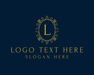 Deluxe - Royal Floral Fashion Salon logo design