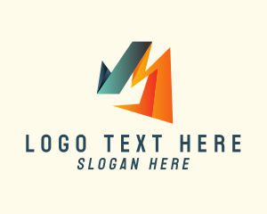 Colorful Company Letter M Logo