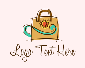 Store - Elegant Flower Handbag logo design