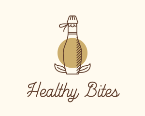 Kombucha Drink Bottle logo design