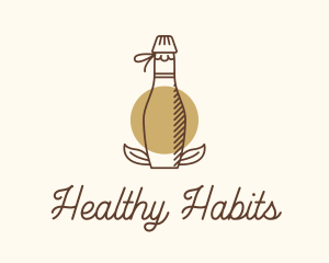 Kombucha Drink Bottle logo design