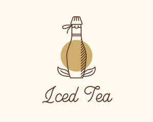 Kombucha Drink Bottle logo design