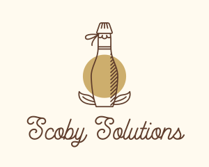 Scoby - Kombucha Drink Bottle logo design