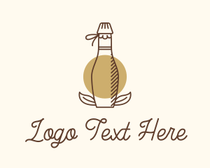 Kombucha Drink Bottle Logo