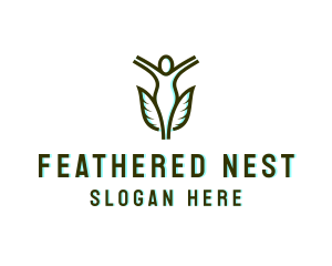 Woman Feather Pen logo design