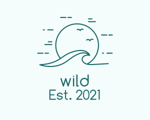 Splash - Minimalist Summer Wave logo design