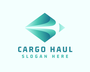 Gradient Logistics Courier logo design