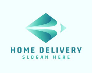 Gradient Logistics Courier logo design