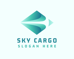 Gradient Logistics Courier logo design