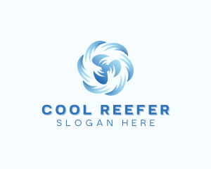 Cooling Ventilation Fan logo design