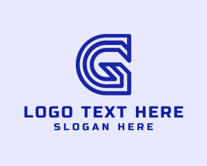 Firm - Gradient Tech Letter G logo design