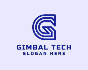 Gradient Tech Letter G logo design