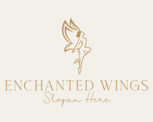 Fairy - Golden Fairy Beauty logo design