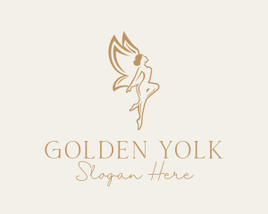 Golden Fairy Beauty logo design