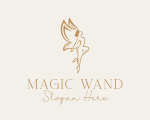 Golden Fairy Beauty logo design