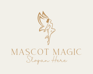 Golden Fairy Beauty logo design