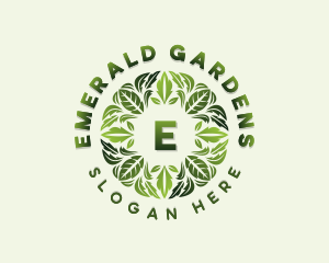 Nature Gardening Leaves logo design