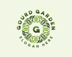 Nature Gardening Leaves logo design