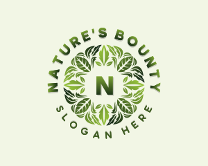 Nature Gardening Leaves logo design