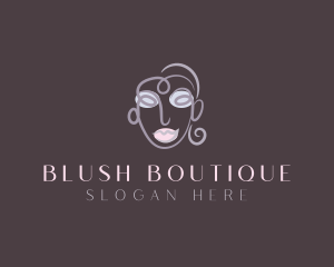 Blush - Couture Glamor Beauty Face logo design