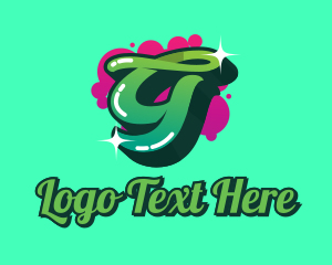 Scribbling - Graffiti Art Letter G logo design