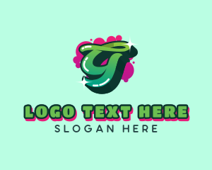 Teen - Graffiti Art Letter G logo design