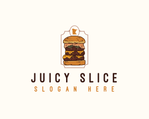 Minnesota Juicy Lucy Burger logo design