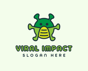 Epidemic - Virus Face Mask logo design