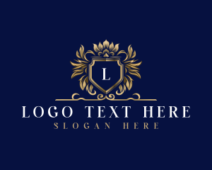 Financial - Luxury Crown Shield logo design