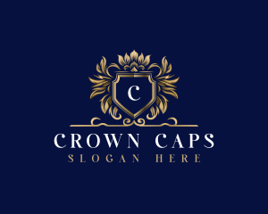 Luxury Crown Shield logo design