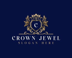 Crown - Luxury Crown Shield logo design