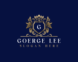 Luxury Crown Shield logo design