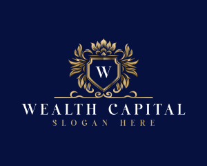 Luxury Crown Shield logo design