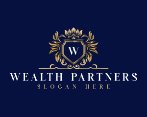 Luxury Crown Shield logo design