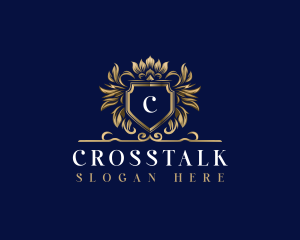 Luxury Crown Shield logo design