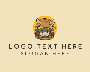 Food Truck - Beef Burger Restaurant logo design