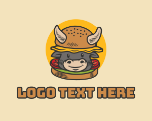 Beef - Beef Burger Restaurant Mascot logo design