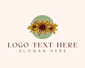 Black Eyed Susan - Maryland Black Eyed Susan Flower logo design