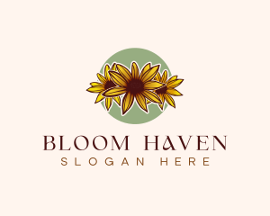 Maryland Black Eyed Susan Flower logo design