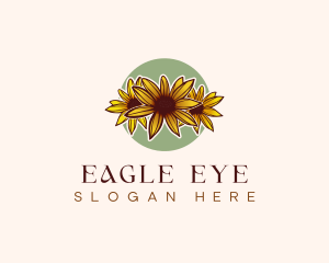 Maryland Black Eyed Susan Flower logo design